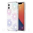 【iPhone12/12 Pro ケース】Protective Hardshell Case (Daisy Iridescent Foil/White/Clear/Gems)