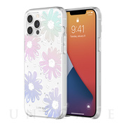 【iPhone12 Pro Max ケース】Protective Hardshell Case (Daisy Iridescent Foil/White/Clear/Gems)