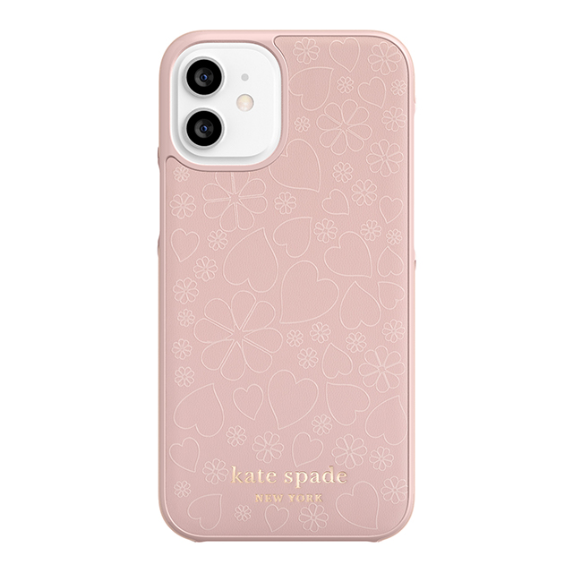 【iPhone12 mini ケース】Wrap Case (Pale Vellum Crumbs/Printed Clover Heart Pattern/Pale Vellum PC/Gold Sticker Logo)goods_nameサブ画像