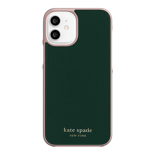 【iPhone12 mini ケース】Wrap Case (Deep Evergreen/Rococo Pink PC/Gold Sticker Logo)サブ画像