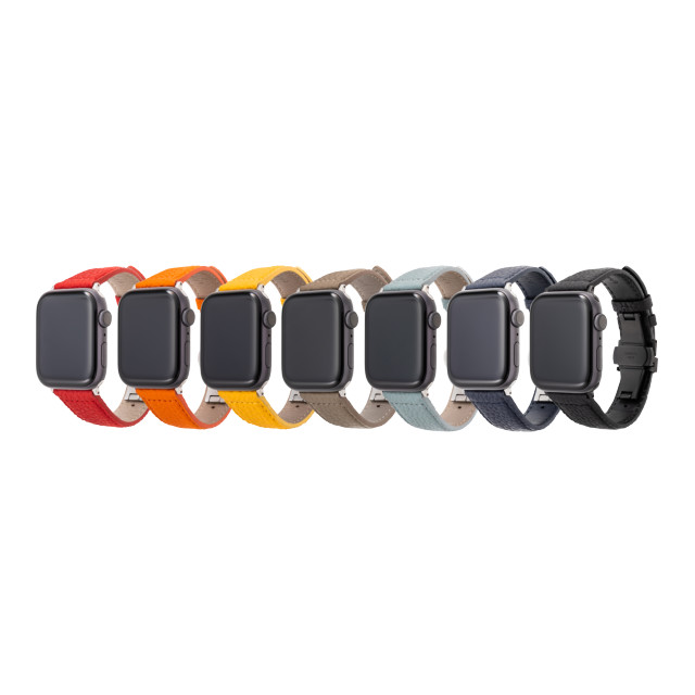 【Apple Watch バンド 49/45/44/42mm】German Shrunken-calf Watchband (Orange) for Apple Watch Ultra2/SE(第2/1世代)/Series9/8/7/6/5/4/3/2/1goods_nameサブ画像
