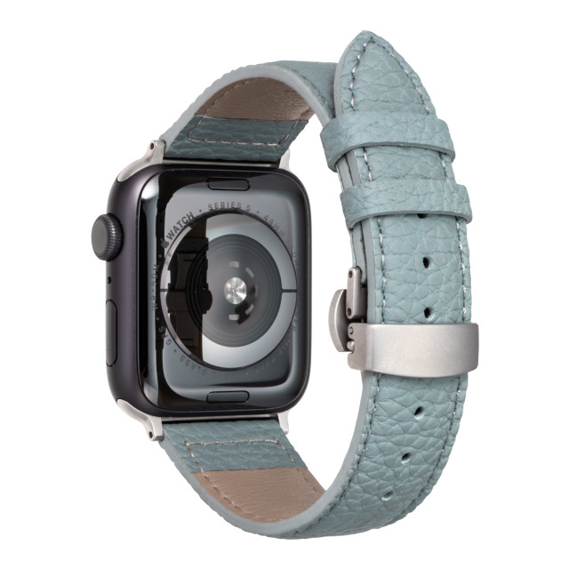 【Apple Watch バンド 41/40/38mm】German Shrunken-calf Watchband (Baby Blue) for Apple Watch SE(第2/1世代)/Series9/8/7/6/5/4/3/2/1サブ画像