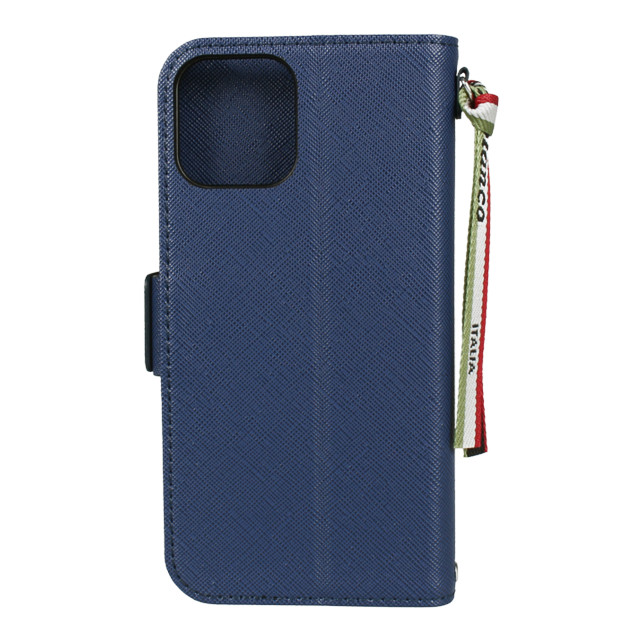 【iPhone12/12 Pro ケース】“サフィアーノ調” PU Leather Book Type Case (ブルー)goods_nameサブ画像