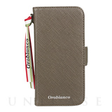 【iPhone12 mini ケース】“サフィアーノ調” PU Leather Book Type Case (グリーン)