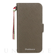 【iPhone12/12 Pro ケース】“サフィアーノ調” PU Leather Book Type Case (グリーン)