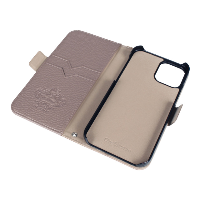【iPhone12/12 Pro ケース】“シュリンク” PU Leather Book Type Case (グレー)サブ画像
