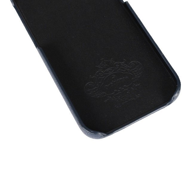 【iPhone12 mini ケース】“サフィアーノ調” PU Leather Back Case (ブルー)サブ画像
