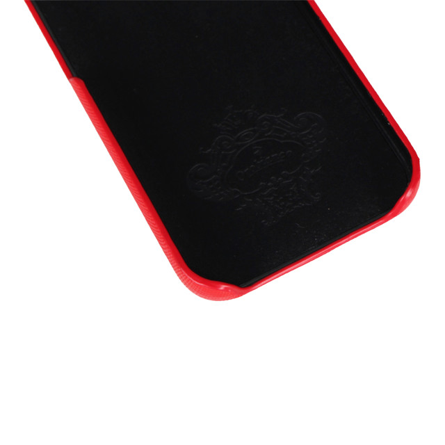 【iPhone12 mini ケース】“サフィアーノ調” PU Leather Back Case (レッド)サブ画像