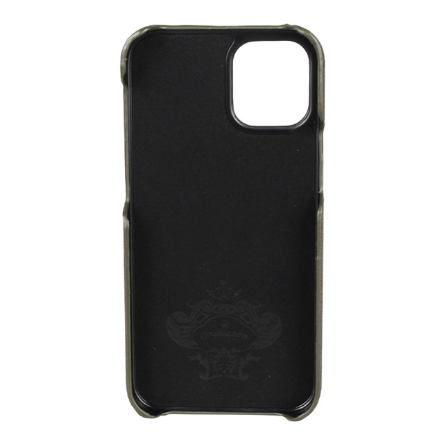 【iPhone12 mini ケース】“サフィアーノ調” PU Leather Back Case (グリーン)サブ画像