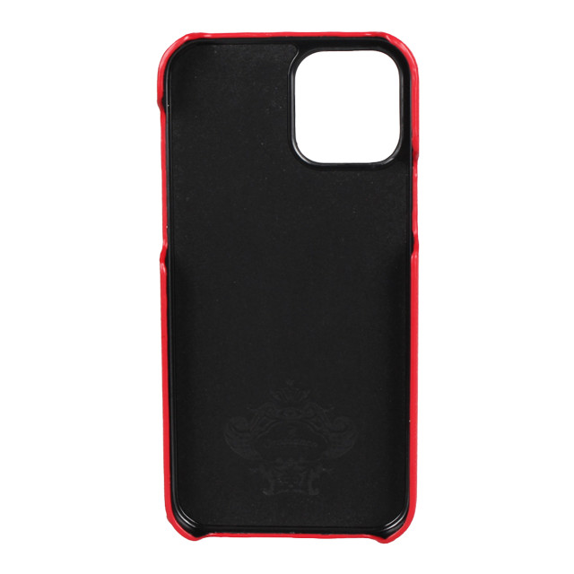 【iPhone12/12 Pro ケース】“サフィアーノ調” PU Leather Back Case (レッド)サブ画像