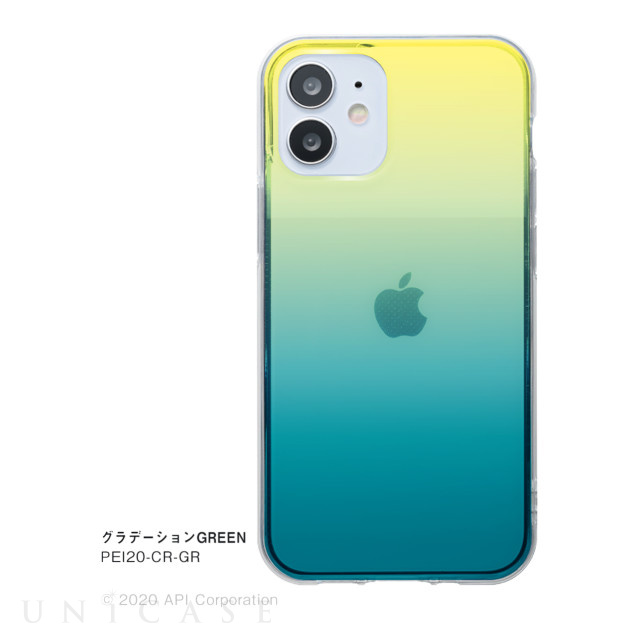 【iPhone12 mini ケース】Carat (グラデーションGREEN)