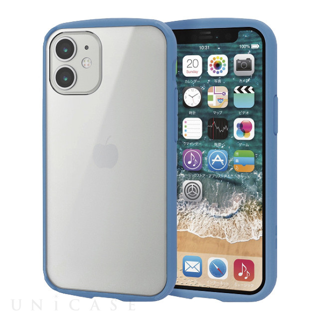 【iPhone12 mini ケース】ハイブリッドケース TOUGH SLIM LITE フレームカラー (ブルー)