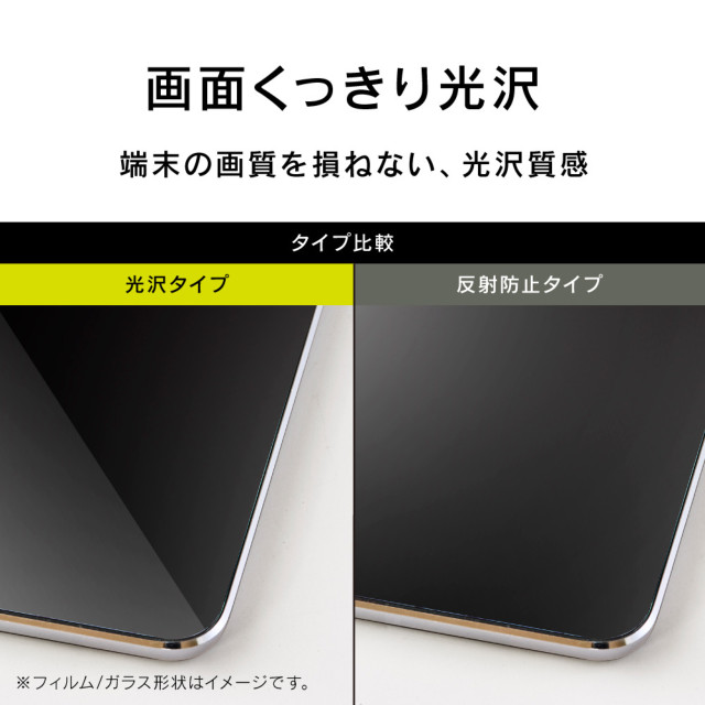 【iPad(10.2inch)(第9/8/7世代)/Air(10.5inch)(第3世代)/Pro(10.5inch) フィルム】ブルーライト低減 液晶保護強化ガラス (光沢)サブ画像