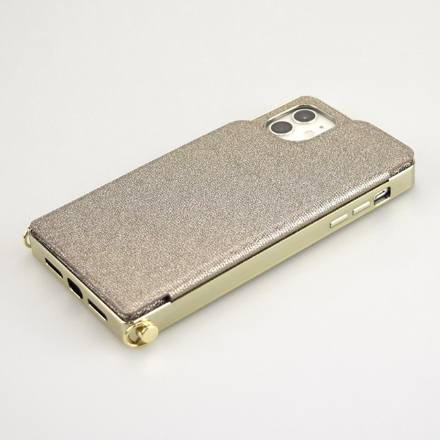 【アウトレット】【iPhone11/XR ケース】Cross Body Case Glitter Series for iPhone11 (charcoal silver)サブ画像