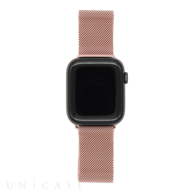 【Apple Watch バンド 49/45/44/42mm】ステンレスバンド (ローズゴールド) for Apple Watch Ultra2/1/SE(第2/1世代)/Series9/8/7/6/5/4/3/2/1