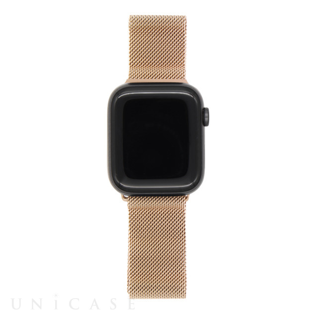 【Apple Watch バンド 49/45/44/42mm】ステンレスバンド (ゴールド) for Apple Watch Ultra2/1/SE(第2/1世代)/Series9/8/7/6/5/4/3/2/1
