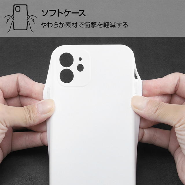 【iPhone12 ケース】Perfect Fit スムースケース (ホワイト)サブ画像
