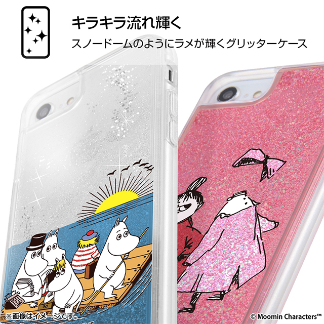 【iPhoneSE(第3/2世代)/8/7 ケース】ムーミン/ラメ グリッターケース (リトルミイとニンニ)goods_nameサブ画像