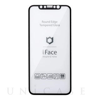 【iPhone11/XR フィルム】iFace Round Edge Tempered Glass Screen Protector ラウンドエッジ強化ガラス 液晶保護シート (ブラック)