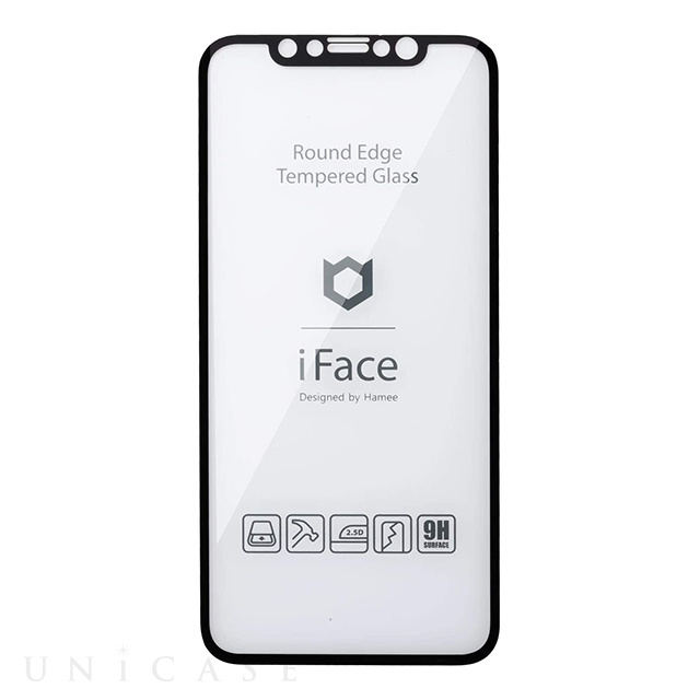 【iPhone11/XR フィルム】iFace Round Edge Tempered Glass Screen Protector ラウンドエッジ強化ガラス 液晶保護シート (光沢・ブラック)