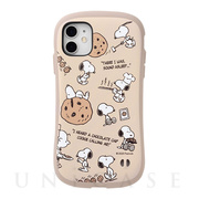 【iPhone11 ケース】PEANUTS iFace First Class Cafeケース (チョコチップクッキー)