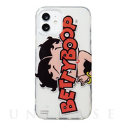 【iPhone12/12 Pro ケース】BETTY BOOP TPUケース (LOGO Red＆Black)