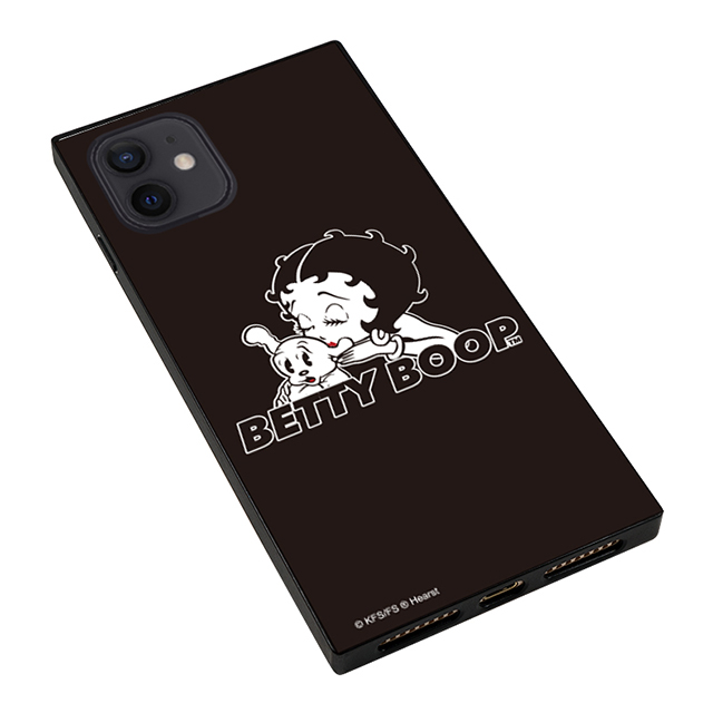 【iPhone12/12 Pro ケース】BETTY BOOP ガラスケース (BLACK KISS)サブ画像