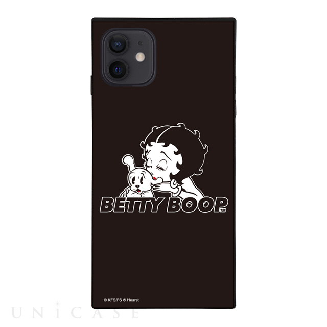 【iPhone12/12 Pro ケース】BETTY BOOP ガラスケース (BLACK KISS)
