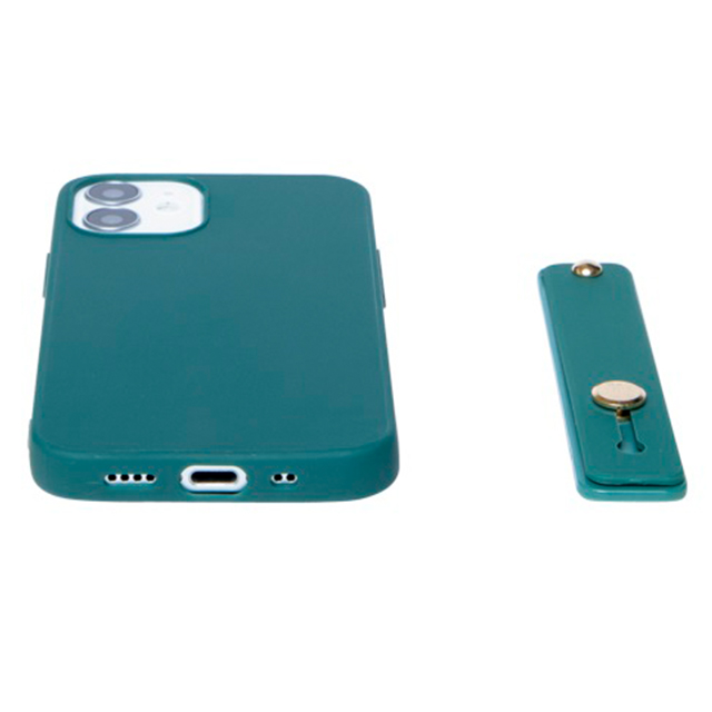 【iPhone12 mini ケース】ベルト付き背面ケース HANDLE (GREEN)サブ画像