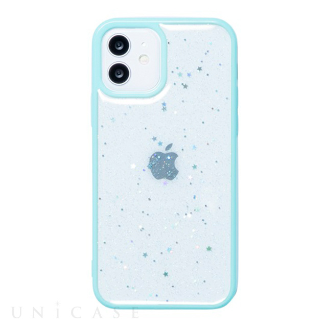 Iphone12 12 Pro ケース きらきら背面ケース Sparkly Mint Oneword Iphoneケースは Unicase