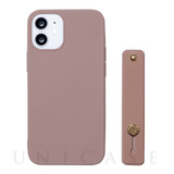 【iPhone12 mini ケース】ベルト付き背面ケース HANDLE (BROWN)