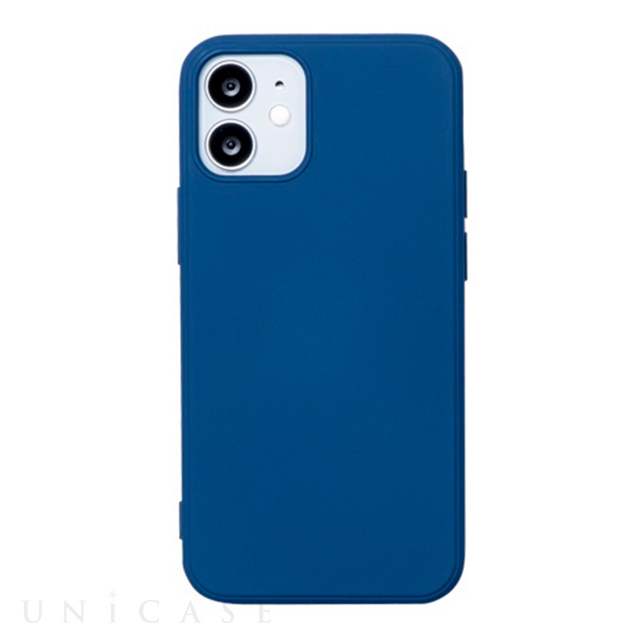 【iPhone12 mini ケース】シリコンケース SILICONE (BLUE)