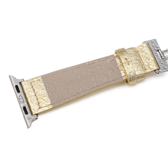 【Apple Watch バンド 41/40/38mm】PikaPika Leather Watchband (Silver) for Apple Watch SE(第2/1世代)/Series9/8/7/6/5/4/3/2/1goods_nameサブ画像