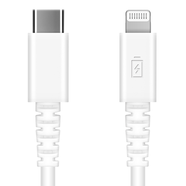 充電/通信 やわらかケーブル USB-C to Lightning 1.2m (ホワイト)goods_nameサブ画像