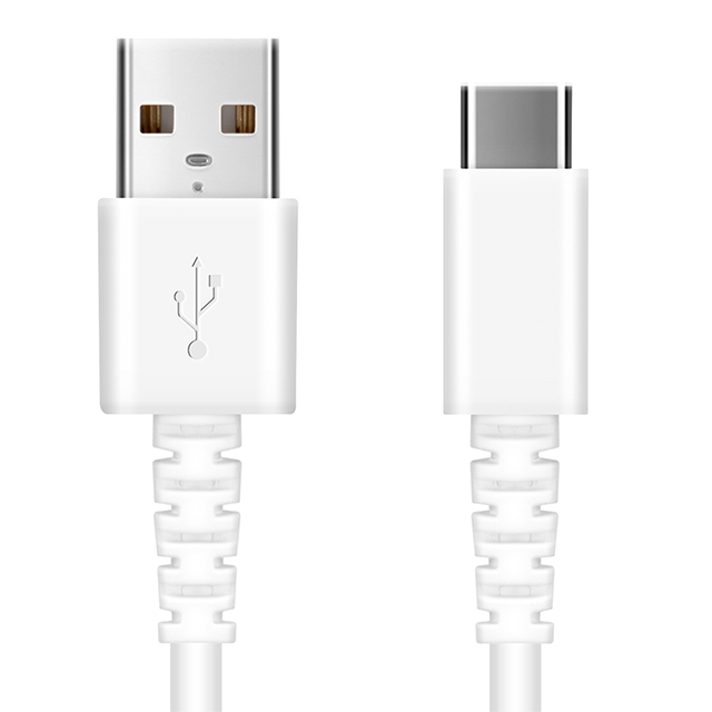 充電/通信 やわらかケーブル USB-A to USB-C 0.5m (ホワイト)goods_nameサブ画像