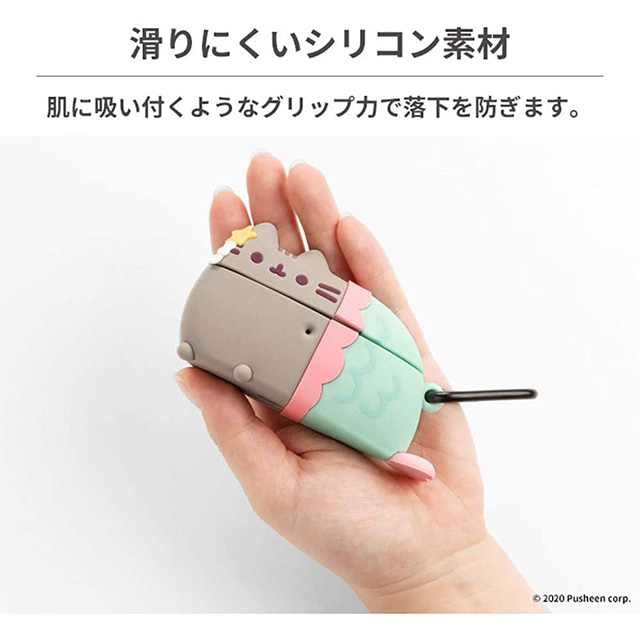 【AirPods(第2/1世代) ケース】プシーン/カラビナ付きシリコンケース (寝転び)goods_nameサブ画像