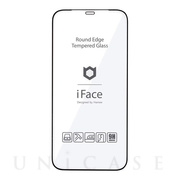 【iPhone12/12 Pro フィルム】iFace Round Edge Tempered Glass Screen Protector ラウンドエッジ強化ガラス 液晶保護シート (ブラック)