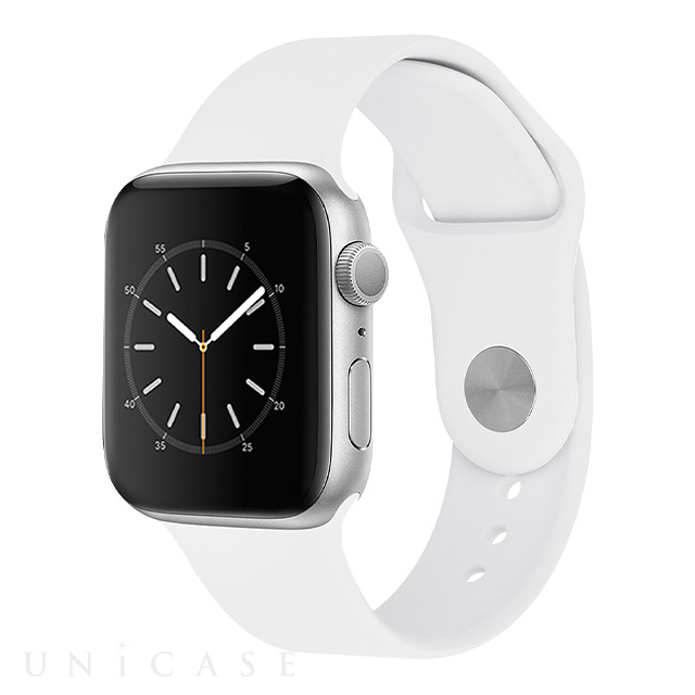 【Apple Watch バンド 49/45/44/42mm】シリコンバンド (ホワイト) for Apple Watch Ultra2/1/SE(第2/1世代)/Series9/8/7/6/5/4/3/2/1