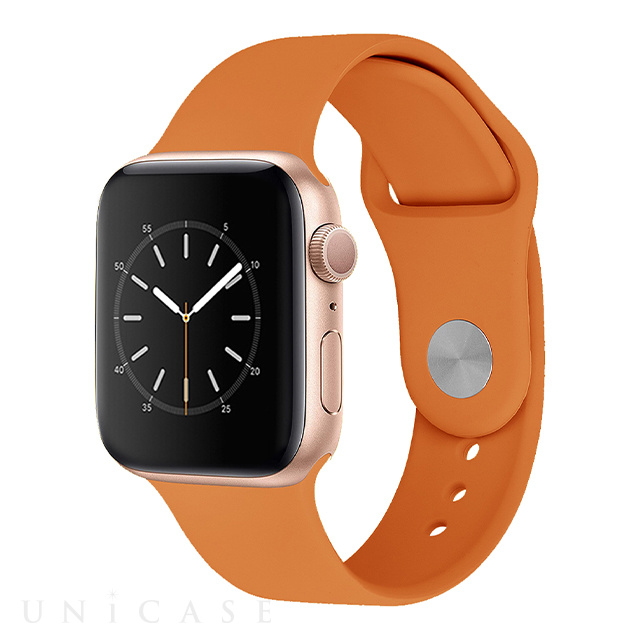 Apple Watch - オレンジx黒□アップルウォッチAA1カバーオレンジ