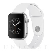 【Apple Watch バンド 41/40/38mm】シリコンバンド (ホワイト) for Apple Watch SE(第2/1世代)/Series9/8/7/6/5/4/3/2/1