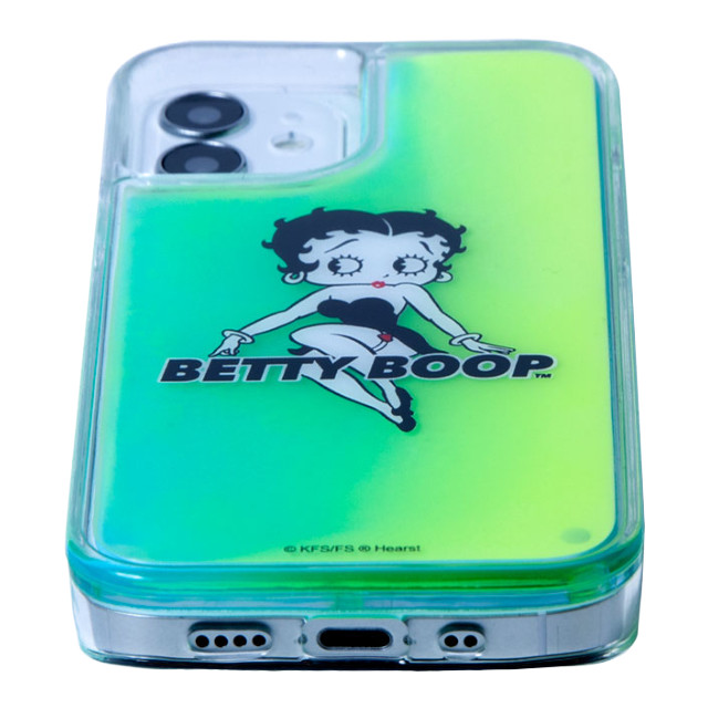 【iPhone12 mini ケース】BETTY BOOP ネオンサンドケース (NEON BLACK GREEN)サブ画像