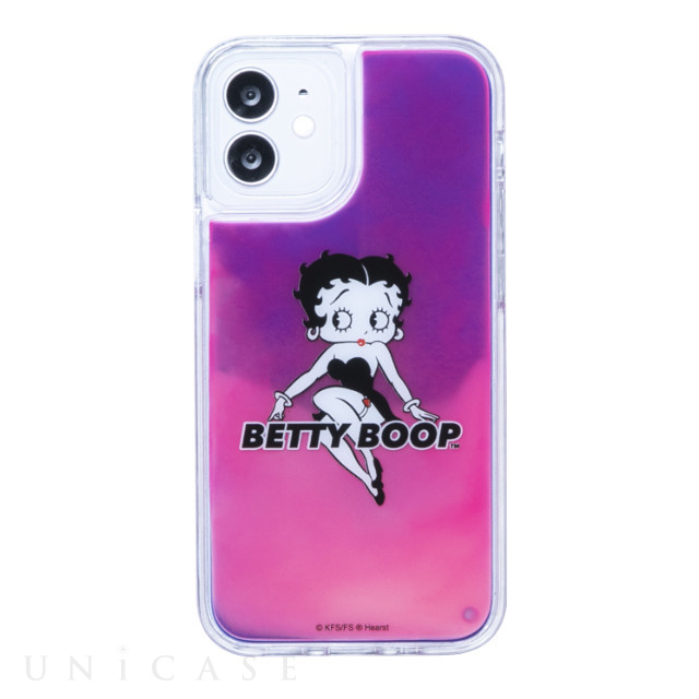 【iPhone12 mini ケース】BETTY BOOP ネオンサンドケース (NEON BLACK PINK)