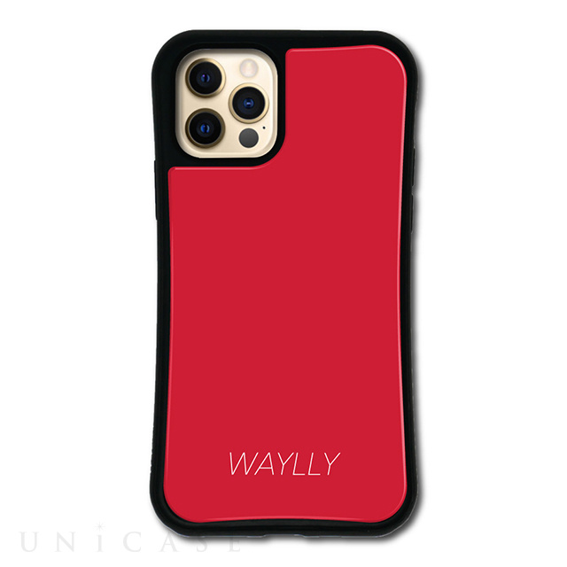 【iPhone12/12 Pro ケース】WAYLLY-MKセットドレッサー (スモールロゴ レッド)