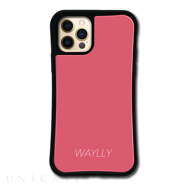 【iPhone12/12 Pro ケース】WAYLLY-MKセットドレッサー (スモールロゴ ピーチピンク)