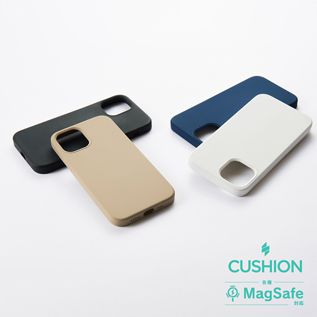 【iPhone12 mini ケース】[Cushion] MagSafe対応 シリコンケース (ホワイト)サブ画像