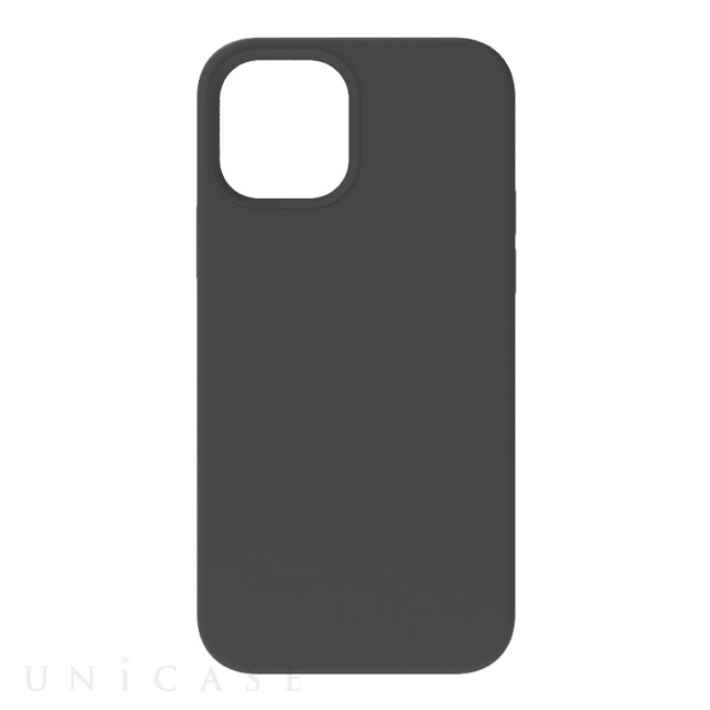 【iPhone12 mini ケース】[Cushion] MagSafe対応 シリコンケース (ブラック)