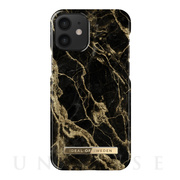 【iPhone12 mini ケース】Fashion Case (Golden Smoke Marble)