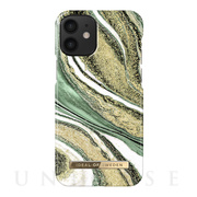 【iPhone12 mini ケース】Fashion Case (Cosmic Green Swirl)
