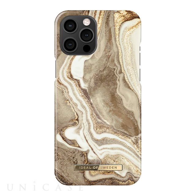 【iPhone12 Pro Max ケース】Fashion Case (Golden Sand Marble)