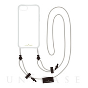 【iPhoneSE(第3/2世代)/8/7/6s/6 ケース】LITTLE CLOSET Strap iPhone case (MATTE GRAY)